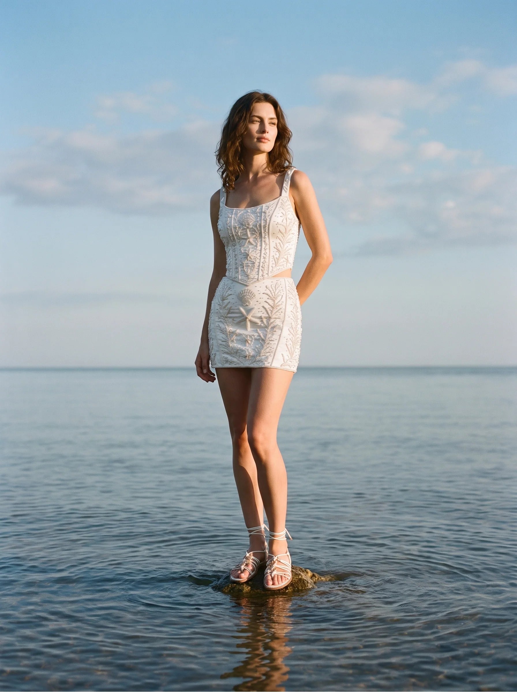 White Starfish Co-Ord Skirt