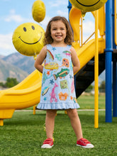 Arizona Small Ruffle Kids Dress Multi Colour