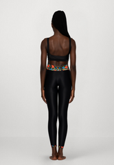 High-Waist Sculpt Leggings - Luxe Poppies