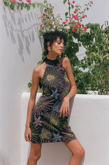 Ann Rose Black Mini Dress