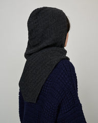 Radvilaitė: Charcoal Wool Headpiece