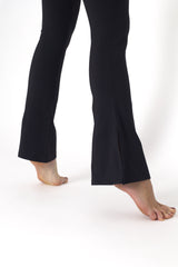 YOGAFLOW WRAP WAIST FLARE TROUSERS DUO BLACK