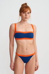 BAGUETTE BIKINI TOP - MARITIME NAVY