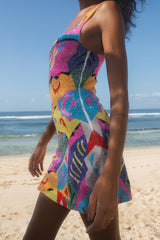 Boston Vibrant Hand-Beaded Dress