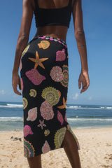 New York Hand-Embroidered Skirt