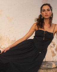 Raquel Drop Waist Maxi Dress