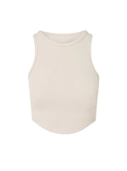 Alma Ribbed Racerback Top Cream