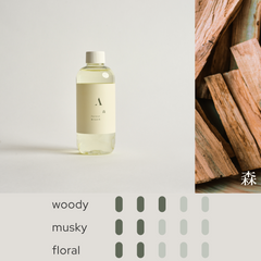 Forest Breath 森: Reed Diffuser Refill (With 8 Reeds)