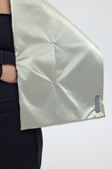 TOKYO SHAWL - METALLIC GOLD ( INSIDE CHARCOAL) REVERSIBLE