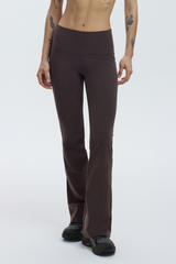 TWIST FLARE PANTS - ESPRESSO MARTINI