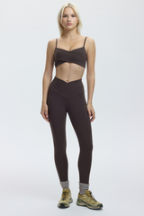 CROSS OVER SHORTS BRALETTE - ESPRESSO MARTINI