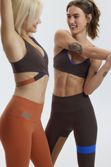 VEST BRA TOP - ESPRESSO MARTINI (INSIDE ELECTRIC BLUE)