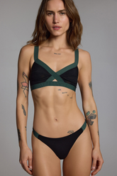 GLITZ BRALETTE - CHARCOAL