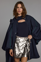 MIRROR SKIRT - SILVER