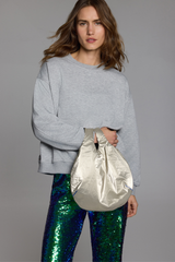 LUNA LOOP BAG - METALLIC GOLD