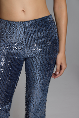 TWIST PANTS - MIDNIGHT SEQUINNED