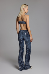 SKINNY BRA - MIDNIGHT SEQUINNED