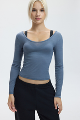 BALLET TOP - BLUE