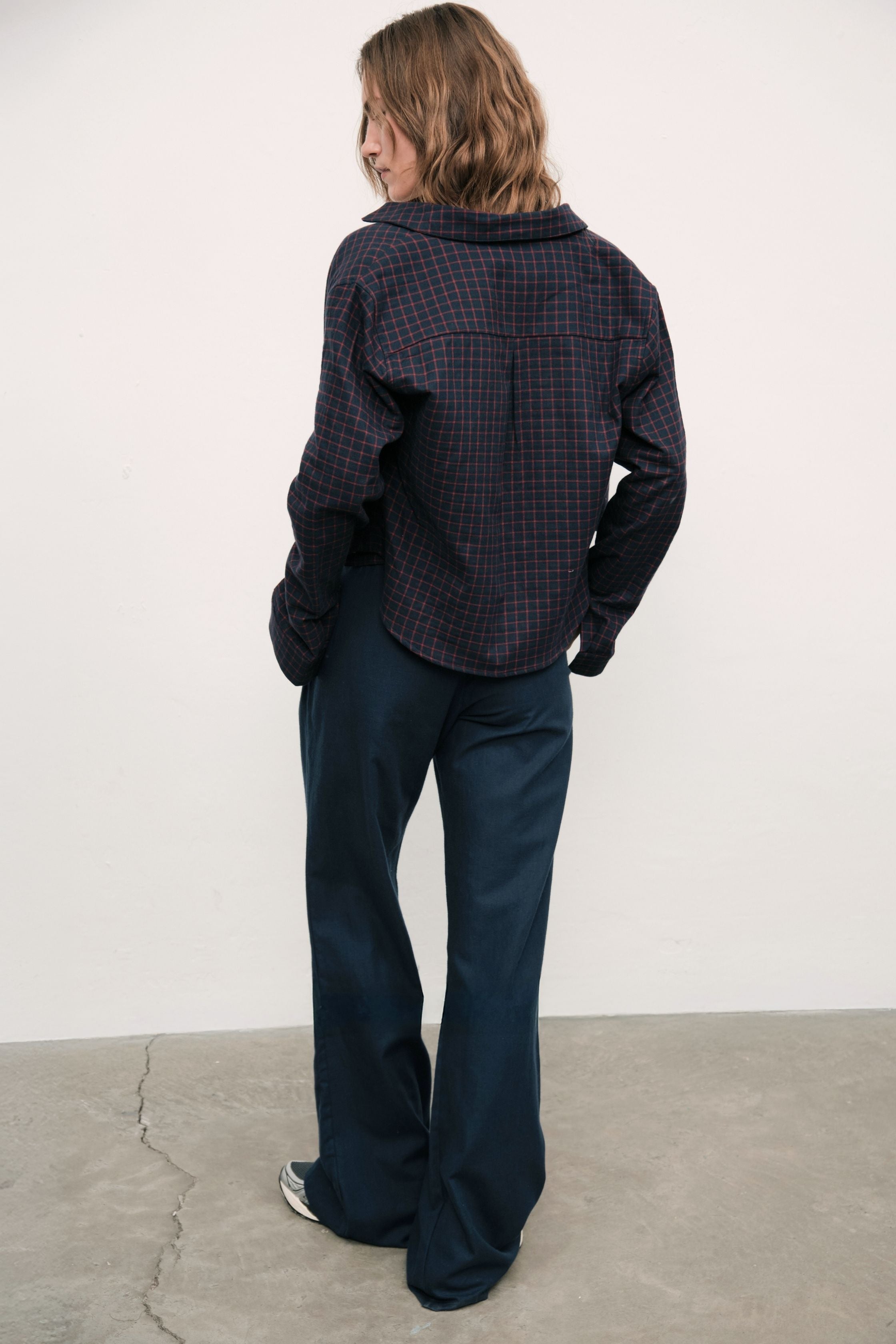 GROOVE PANTS- CASHMERE - NAVY