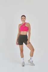 NEW AirRise Convertible Cross Over Keyhole Sports Bra - Pink