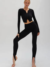 Donya Stirrup Leggings Black