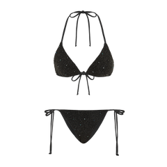Amel High Waist Bikini Bottom Black