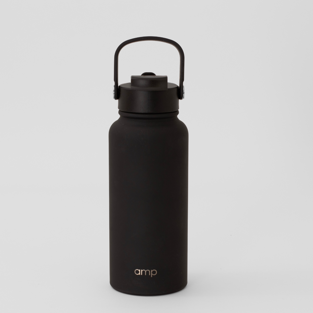 Amp Water Bottle Black