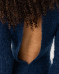 Eglutė: Midnight Blue Silk & Mohair Dress