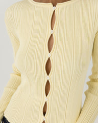 Tyla: Butter Yellow Cotton Top