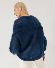 Jūra: Midnight Blue Silk & Mohair Sweater