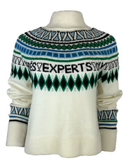 "APRÈS EXPERTS ONLY" Fair Isle Color: Snow/ Multi