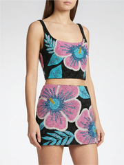 Buffy Black Co-Ord Top