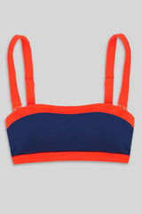 BAGUETTE BIKINI TOP - MARITIME NAVY