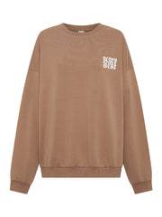 REST DAY UNISEX CREW - GREIGE