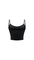 Backless Cropped Cami in Black