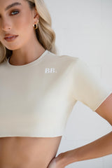 Everyday Cropped T-Shirt in Ivory