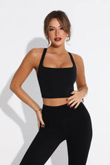 Crossback Tank in Black (SAMPLE SALE)