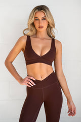 Classic v Bra in Chocolate (SAMPLE SALE)