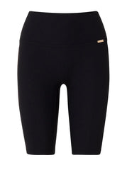 Balma Ribbed Biker Shorts Black