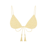 Nixie Triangle Shape Bikini Top - Yellow