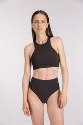 Bikini Bottom High Waist ― Coffee