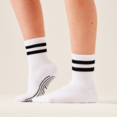 LIGN Classic Two Stripe Tube Grip Sock - Black