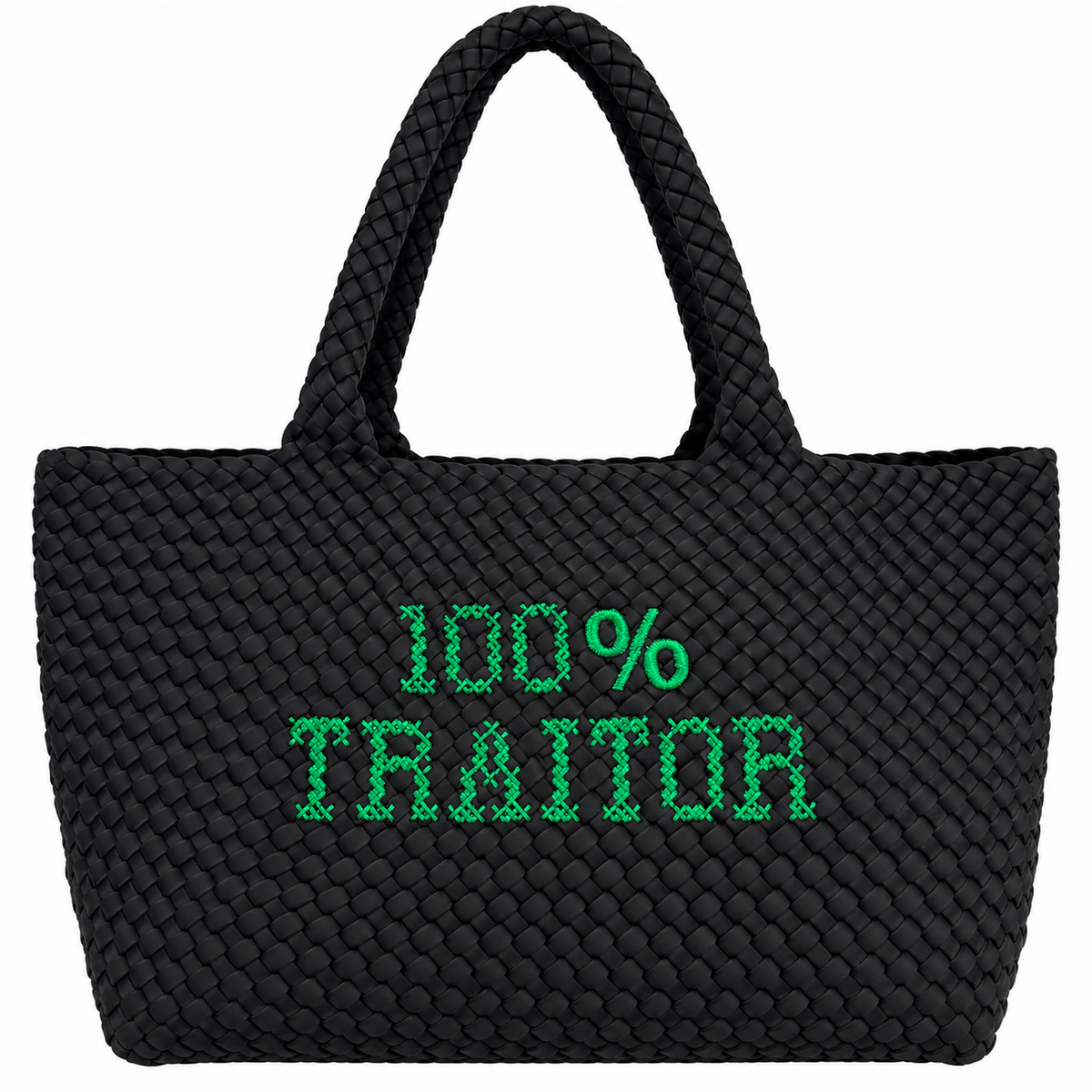 100% Traitor Embroidered Bag