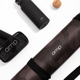 Amp Yoga Mat Black Leopard Vegan Suede
