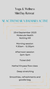 2 - 5pm - Yoga & Wellness Mini Day Retreat