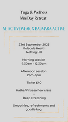 9.30 - 12.30pm Yoga & Wellness Mini Day Retreat