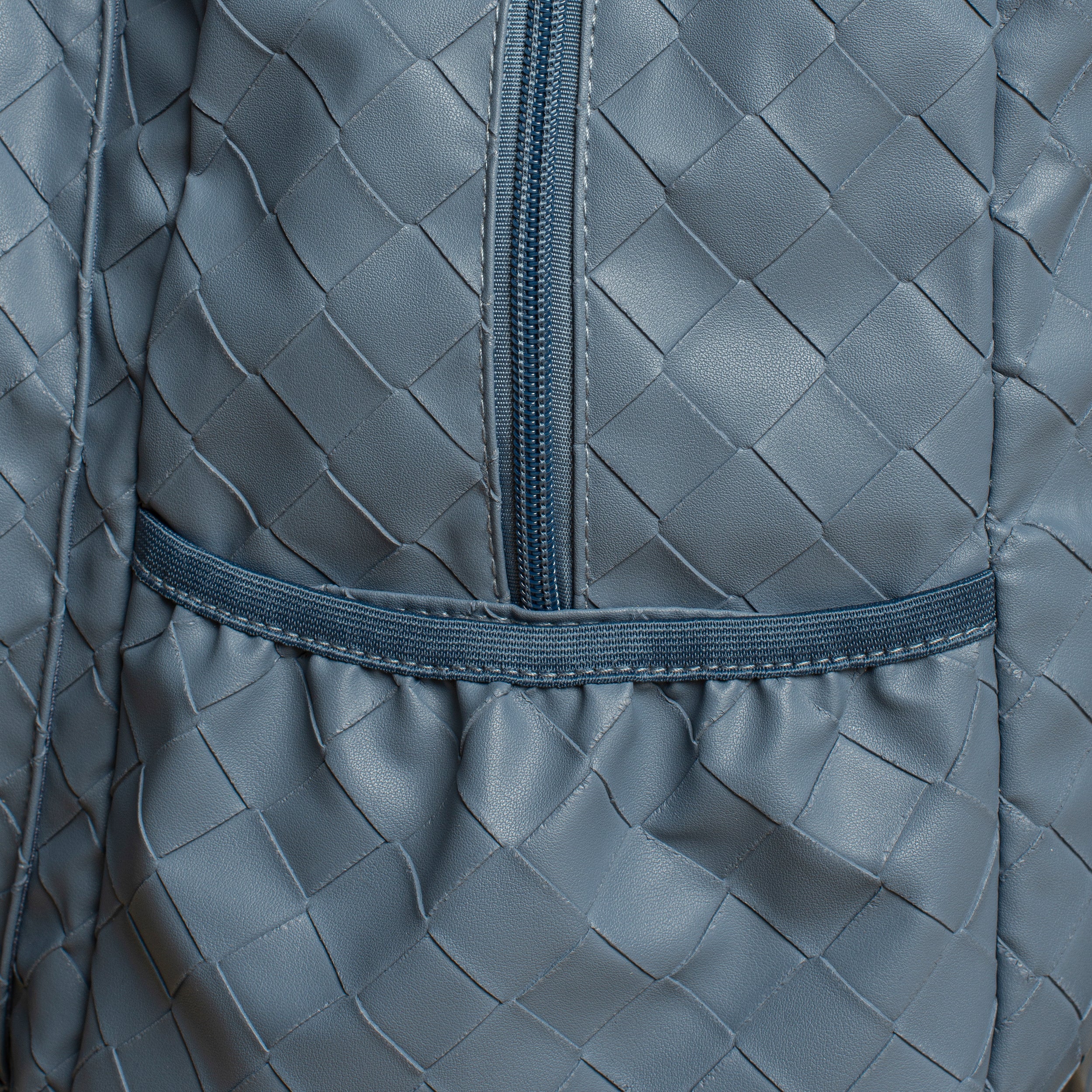 Racket Backpack Woven Leather Blue