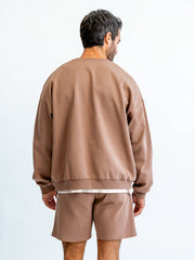 REST DAY UNISEX CREW - GREIGE