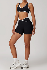 Contrast Trim Shorts