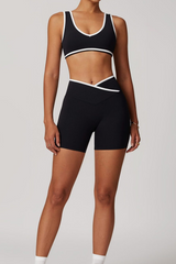 Contrast Trim Shorts